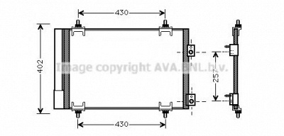 AVA QUALITY COOLING cn5283d -  Конденсатор, кондиционер